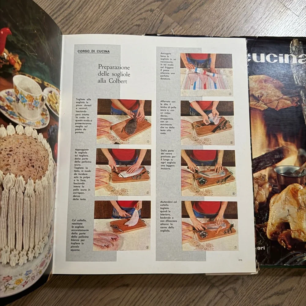 Vtg 1964 Casa‎ e Cucina Italian lifestyle Cookbook 3 Vol Set Fabbri Editori rare